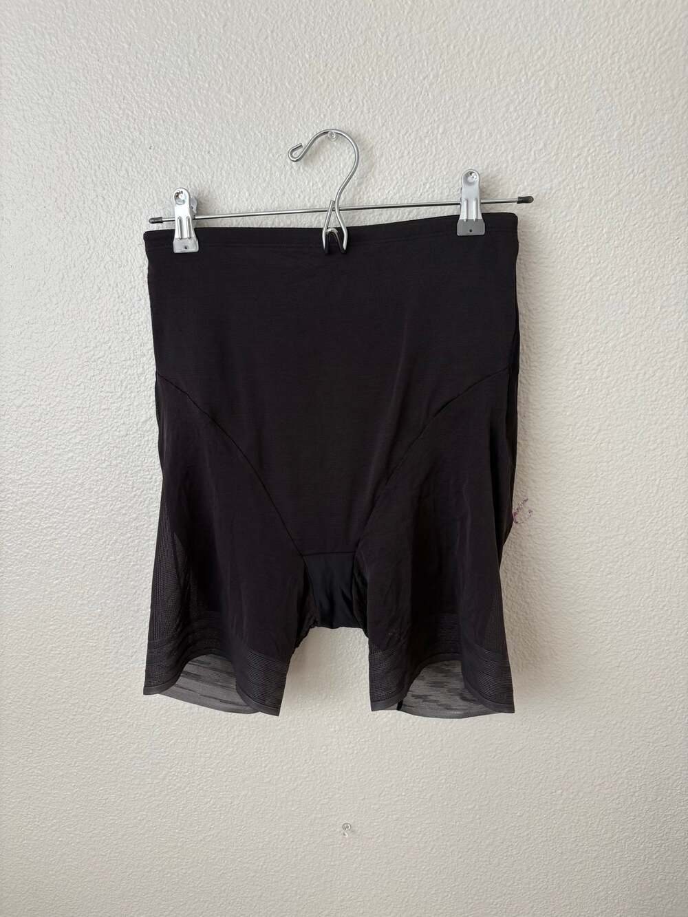 TC Fine Intimates Shapewear Shorts XL Black High Waist Sheer Thigh Slimmer